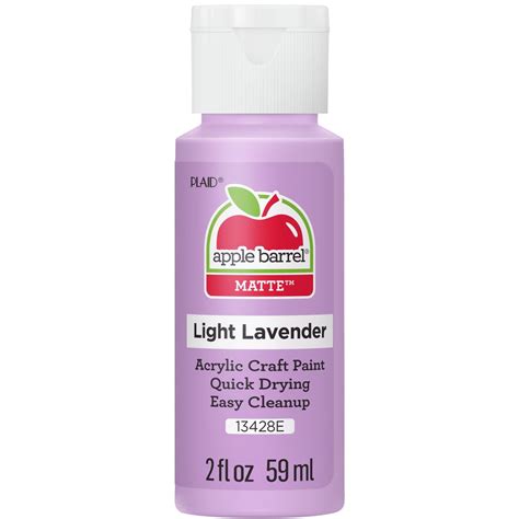 Apple Barrel Acrylic Craft Paint Matte Finish Light Lavender 2 Fl Oz