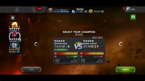 MCOC 6 Silver Surfer Rank 1 Vs Emma Frost Alliance Quest AQ First