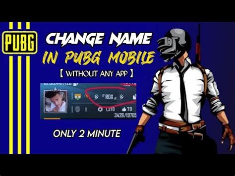 How To Change Name In Pubg Mobile Without Any App Pubg Tricks