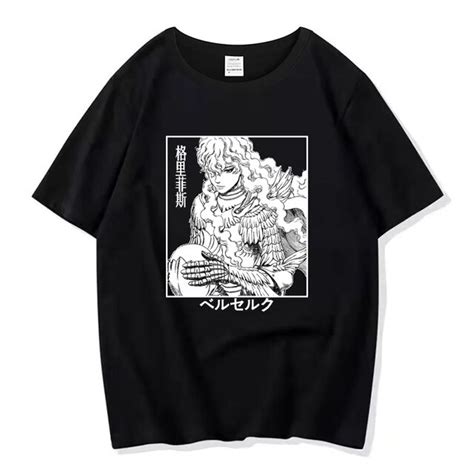 Camiseta Basica Camisa Griffith Bando Falcao Lider Berserk Anime