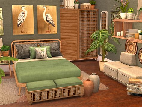 Boho Bedroom Cc Pack For The Sims Sixam Cc