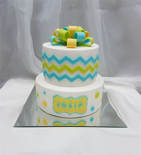 Zig Zag Boy Cake Decorated Cake By Tirki Cakesdecor