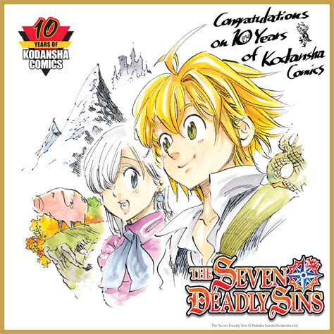 10 Years Of Kodansha Comics—may Spotlight The Seven Deadly Sins