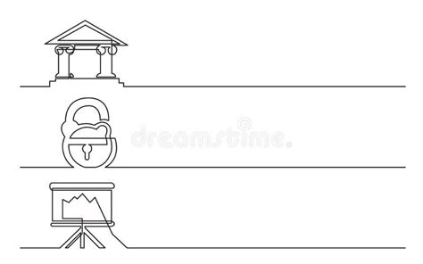 Projeto Da Bandeira A L Pis Desenho Cont Nuo De Cones Do Neg Cio