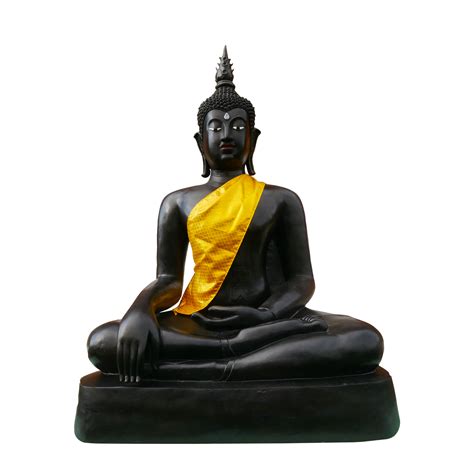 black buddh on a transparent background 9585595 PNG