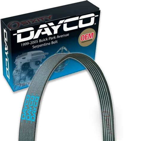 Dayco Supercharger Serpentine Belt Compatible With Buick Park Avenue 1999 2005 Accessory Drive