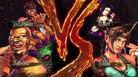 Street Fighter X Tekken Marduk M Bison Vs Julia Juri Hardest