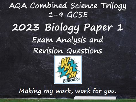 Aqa Combined Science Trilogy Biology Paper Revision And Exam