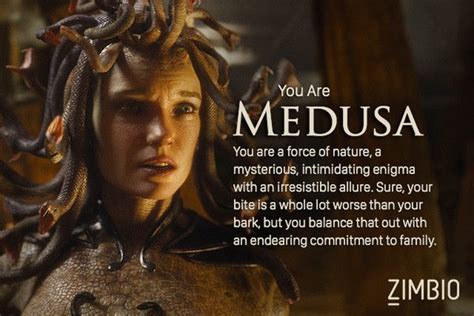 I took Zimbio's Greek mythology quiz, and I'm Medusa! Who are you ...