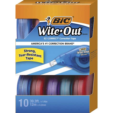 Huge Deals on BIC Wite-Out Correction Tape