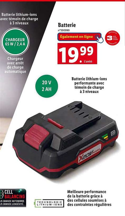 Promo Batterie Chez Lidl ICatalogue Fr