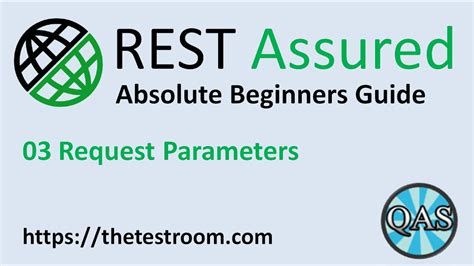 Rest Assured Beginner Tutorial Request Parameters [setup 2020