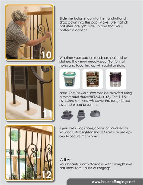 Wood To Iron Baluster Installation