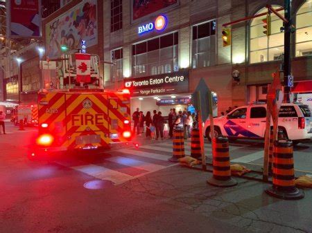 Toronto’s Eaton Centre evacuated after multi-vehicle fire in parking ...