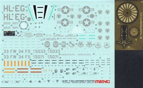 Meng LS 007 Lockheed Martin F 35A Lightning II Fighter 1 48 Сборная