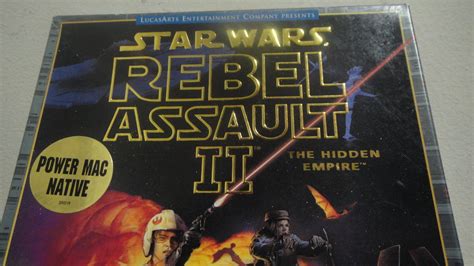 Star Wars Rebel Assault Ii The Hidden Empire Mac Cd 1995 Rare Big Box Look Video Games