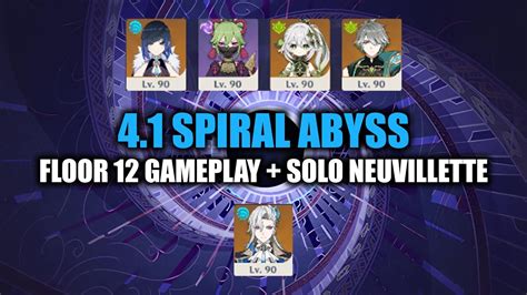 Spiral Abyss 4 1 Floor 12 C0 Alhaitham C1R1 Solo Neuvillette