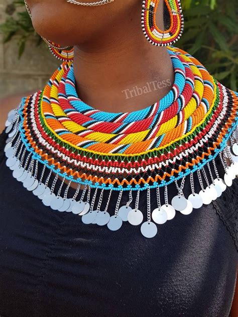 Maasai Samburu Wedding Jewelry African Wedding Necklace With Etsy Uk