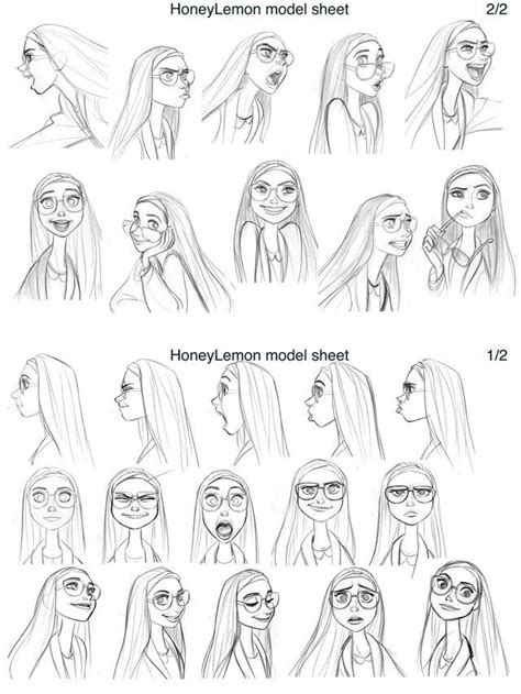 Big Hero 6 Honey Lemon Disney Concept Art Disney Expressions Character Design