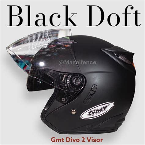 Jual Helm Half Face Gmt Original Double Visor Helem Motor Sni Murah