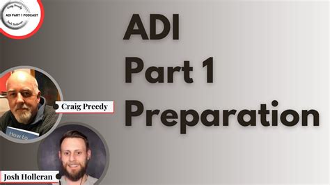 Adi Part 1 Test How We Can Help Youtube