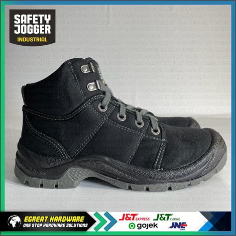 Jual Sepatu Safety Jogger DESERT BLACK S1P SRC Toecap Steel Shopee