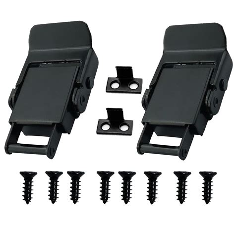 Stainless Steel Spring Loaded Black Draw Latches & Tension Latches