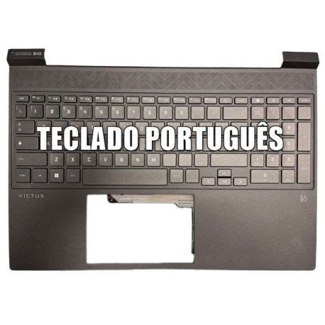 Hp Top Cover Teclado Portugu S Mica Silver Backlight Victus