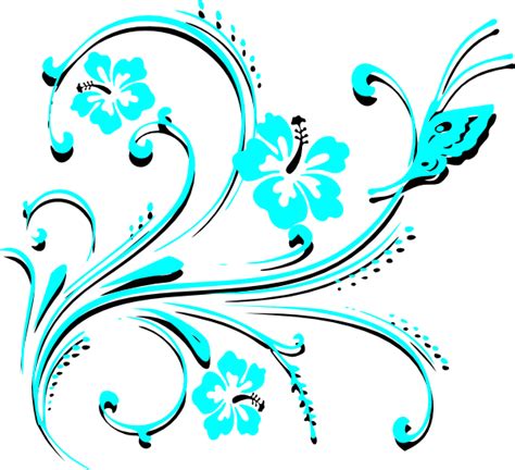 Butterfly Scroll Clip Art At Vector Clip Art Online