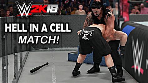 Wwe 2k18 Roman Reigns Vs Brock Lesnar Epic Hell In A Cell Match Ps4