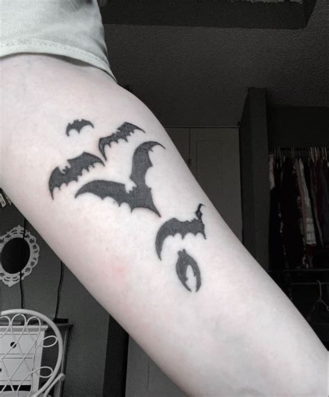 Eddie Munson Inspired Bat Tattoo In 2022 Tattoos Stranger Things Tattoo Bat Tattoo