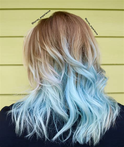 Pastel Blue Hair Frozen Hair Colored Hair Tips Light Blue Hair