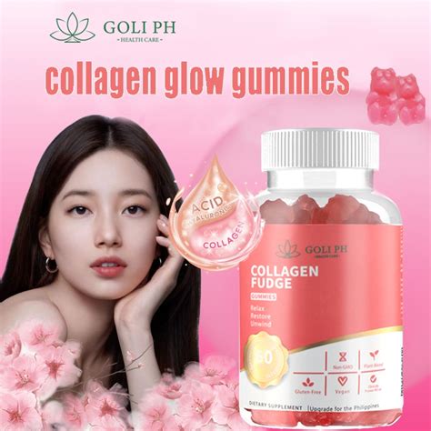 Goli Ph Collagen Glutathione Glow Collagen Gummies Anti Aging Whitening