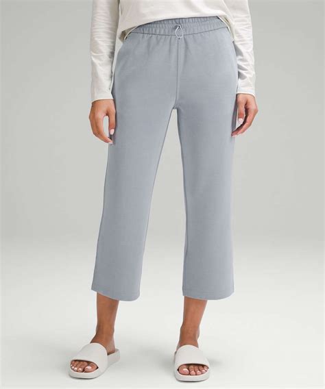 Lululemon Softstreme High Rise Straight Leg Cropped Pant Chambray