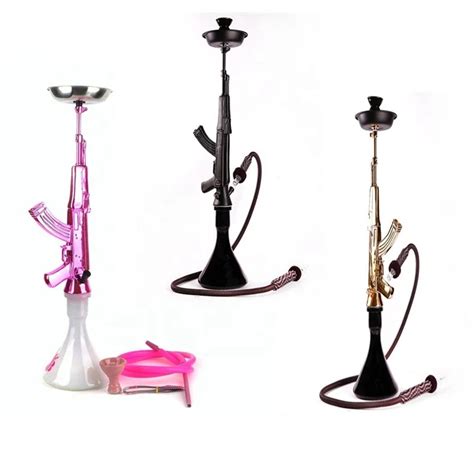 Ak47 Shaped Glass Hookah Luxury Beautifully Hot Sale Hookah Set Buy