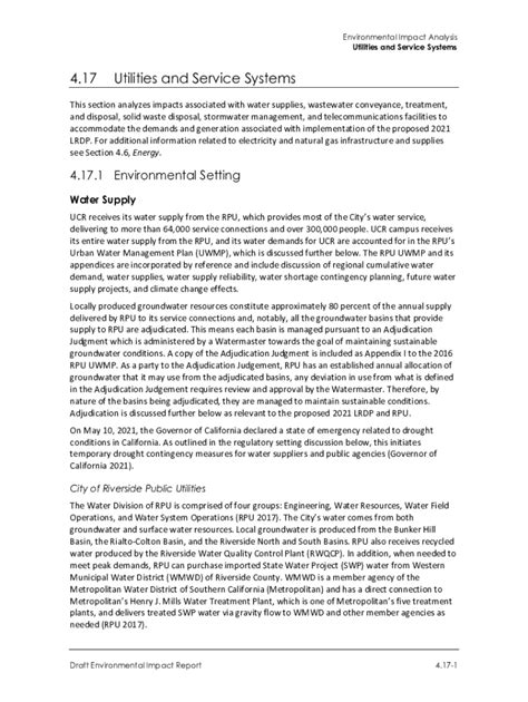 Fillable Online Pdc Ucr Iv Environmental Impact Analysis P Utilities