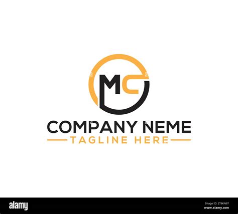 mc logo design vector Stock Vector Image & Art - Alamy