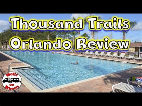 Thousand Trails Orlando Rv Campground Review Youtube