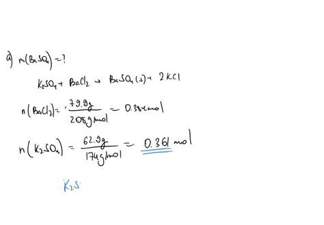 SOLVED For The Following Reaction 79 9 Grams Of Barium Chloride Are