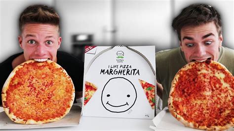 Wir essen meine PIZZA ohne Hände YouTube