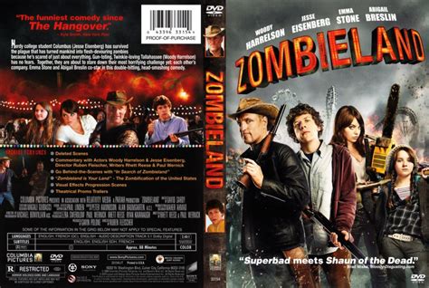 Zombieland Movie Dvd Scanned Covers Zombieland English F Dvd