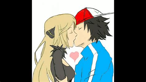 Pokemon Cynthia And Steven Kiss