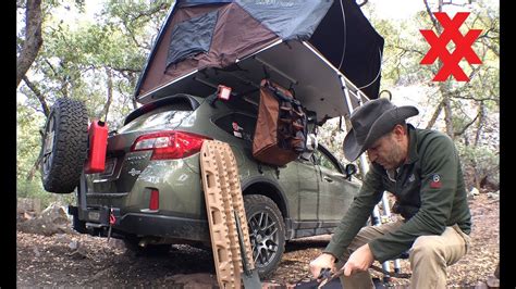 Rooftop Tent Camping Subaru Outback Overland By 4xpedition Youtube