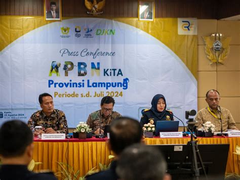 Press Conference APBN Regional Lampung Triwulan Ll Tahun 2024 Adaptif