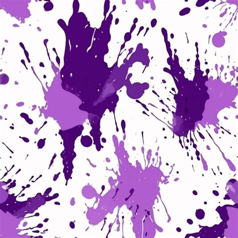 Premium AI Image | Purple paint splatters on a white background ...