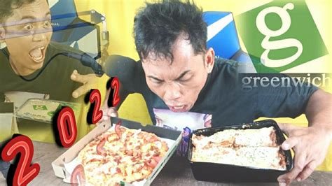 VLOG 263 DJ MARCH BARIOS MUkBANG GREENWICH PIZZA AND LASAGNA VLOG