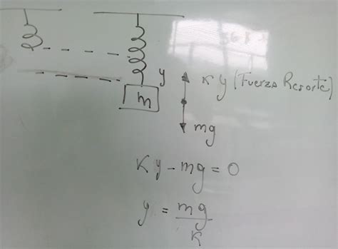 Un Resorte Tiene Una Constante De K N M Y Se Le Colgo Una Masa De