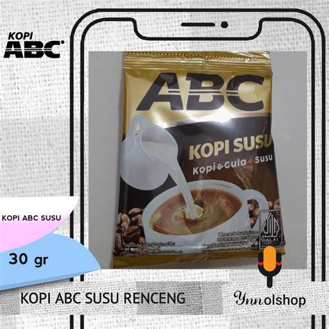 Abc Kopi Susu Renceng Pcs Kopi Dan Gula Plus Susu Kopi Susu