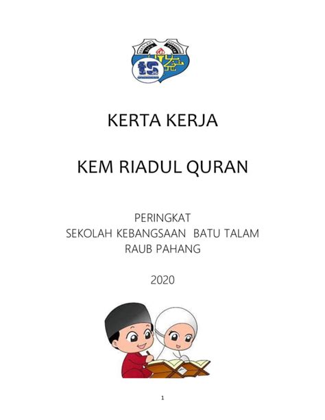 Kertas Kerja Kem Riadhul Quran Peringkat Sekolah PDF