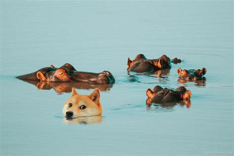 Spying Hippos In The Wild 🦛 | Doge Much Wow